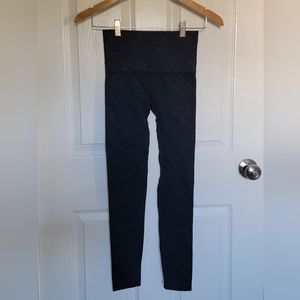 Spanx Look At Me Now Seamless Leggings Blue Nylon Blend Women's S